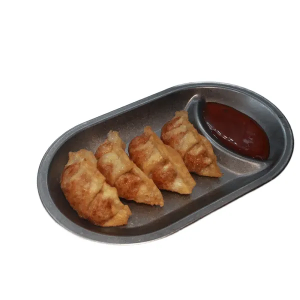 Gyoza coreanas de kimchi fritas